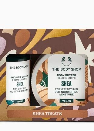 Подарочный дуэт "ши" the body shop nourish & flourish shea duo (sh/cr/60ml + b/butter/50ml)