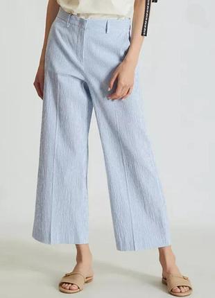 Брюки в из хлопка и льна max mara