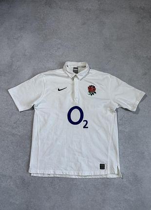 Футболка біла регбійка nike england розмір л