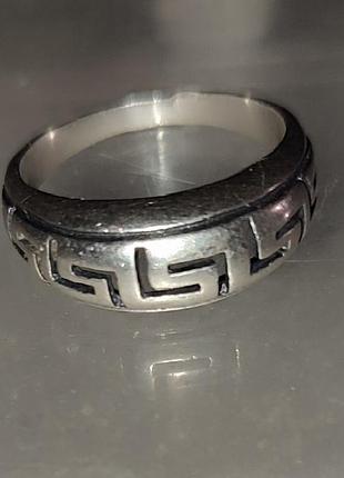 Серебряное кольцо трезубец 925,р. 18