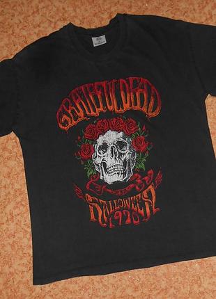 Футболка grateful dead/stony brook skull/череп/oversize/рок мерч
