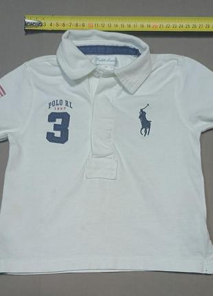 Плечі 25 см ralph lauren size 12м  біле поло  
100% cotton