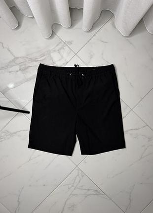 Чоловічі брендові шорти h&m slim fit (чорні, розмір m)