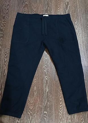 ​теплі зимові спортивні штани / джогери на хутрі marks & spencer (3xl)