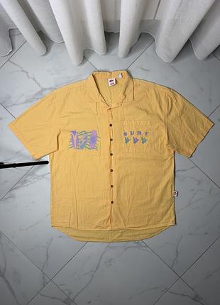 Стильна вінтажна сорочка quiksilver x stranger things (original)
