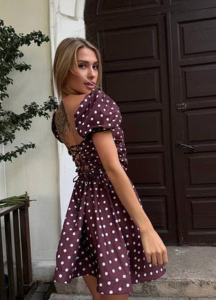Шоколадна сукня у горох шоколадна сукня у горошок біла сукня у горох