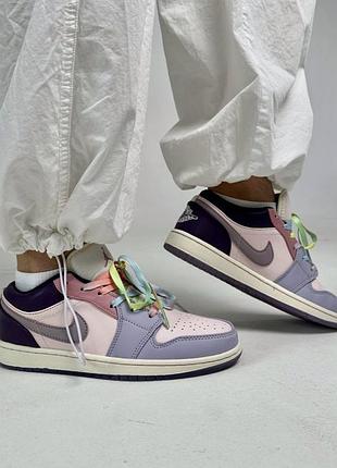 Жіночі кросівки nike jordan 1 low pastel purple