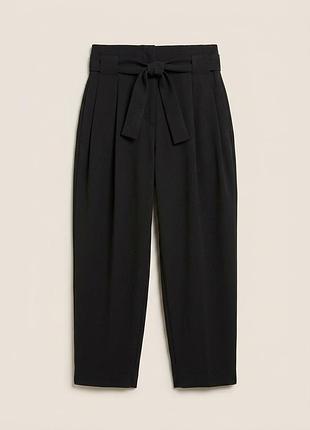 Класичні чорні штани asos petite з поясом