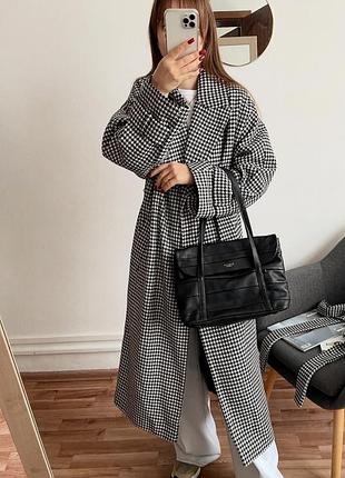 Пальто гусяча лапка