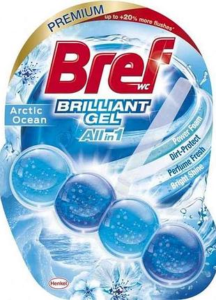 Туалетний блок блискучий гель арктичний океан 42 г тм bref