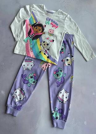 Пижама на девочку демисезонная gabby's dol90ouse primark р.98 см (2-3 года)