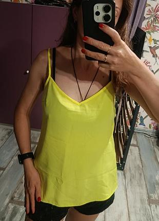 Яркий летний топ-майка miss selfridge (оригинал),р eur36