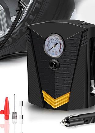 Автомобильный компрессор 12 в для накачки шин до 150 psi с манометром и led подсветкой