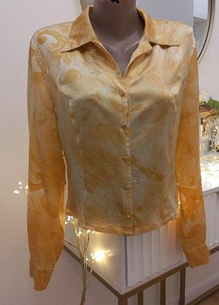 Escada margaretha ley вінтажна шовкова блуза 100% silk l розмір