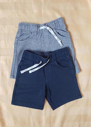 Трикотажные шорты marks &amp; spencer, р. 98 (2-3 года), комплект 2 шт.