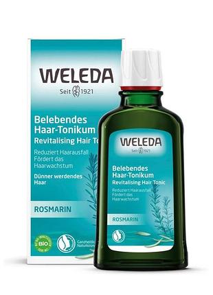 Тонік-стимулятор проти випадіння волосся з екстрактом розмарину weleda revitalising hair tonic with rosemary, 100ml.