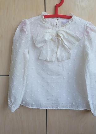 Блузка zara на 6-7 лет