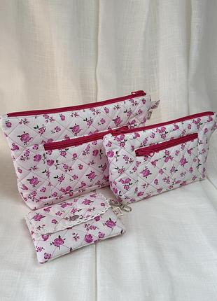 Косметички ручной работы, milata handmade, набор из 3 предметов