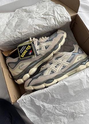 Asics gel nyc beige/grey gore-tex
