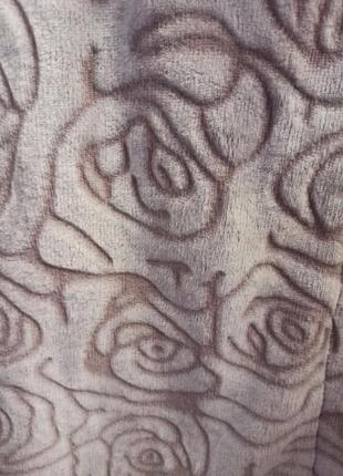 Теплий winsom жіночий махровий халат туреччина шиншыла принт троянди3 фото