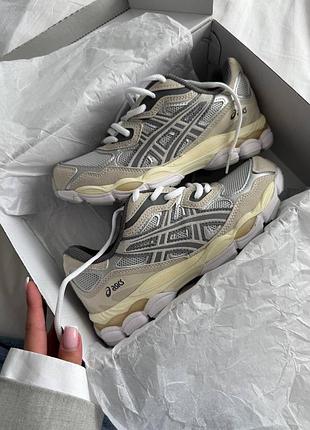 Asics gel nyc beige grey