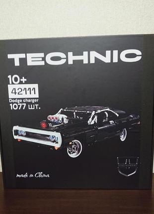 Конструктор суперкар dodge charger 1077 дет. (lego technic) 5