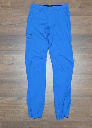 Синие трекинговые брюки salomon salomon advancedskin shield