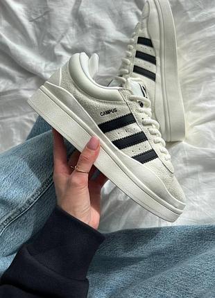 Adidas campus x bad bunny white black