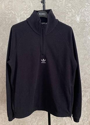 Флісова кофта adidas originals adicolor classics teddy half-zip