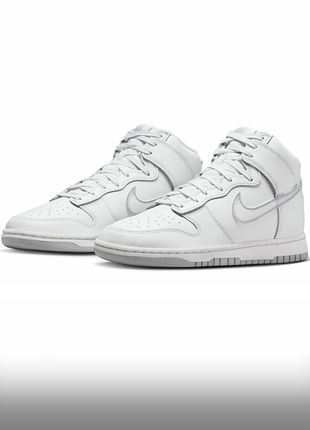 Шкіра кеди кросівки хайтопи nike 42.5 eur, 8uk, устілка 27 см