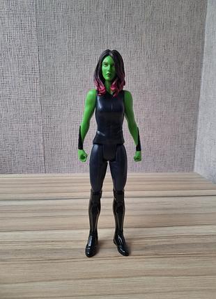 Коллекционная экшен-фигурка гамори (gamora) из серии marvel titan hero series от hasbro