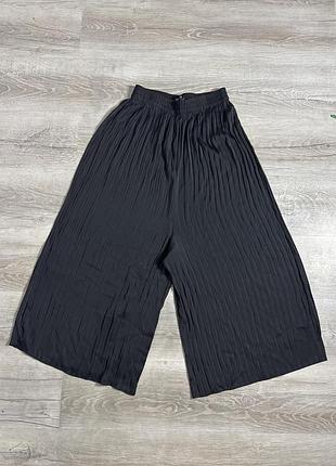 Широкі штани штани-спідниця тонкі брюки на резинці zara , xl