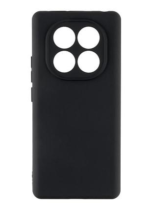 Чехол-накладка liquid silicone (aa) с защитой на камеру для xiaomi redmi note 15 pro 4g black