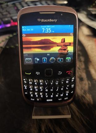 Ретро кнопочний смартфон blackberry curve 3g 9300 (pink/black) — робочий / донор