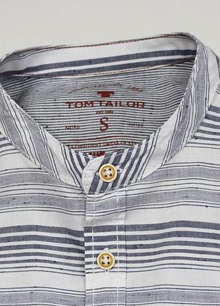 Симпатичная приталенная (slim fit) рубашка в полоску и мелкие вкрапления / пятнышки от tom tailor