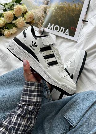 Adidas forum 84 low white black