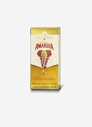 Шоколад goldkenn amarula liquor bar, молочний з вершковим лікером, 100 г
