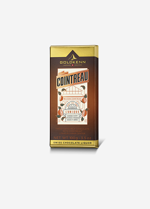 Шоколад goldkenn cointreau liqueur bar, молочний з лікерною начинкою, 100 г