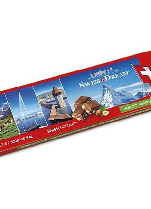 Молочный шоколад swissdream с фундуком, 300 г, швейцария