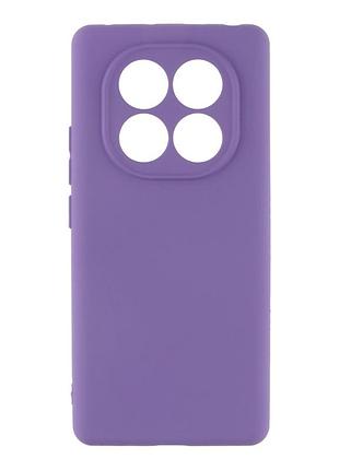 Чехол-накладка liquid silicone (aa) с защитой на камеру для xiaomi redmi note 15 4g / redmi note 15 5g elegant purple