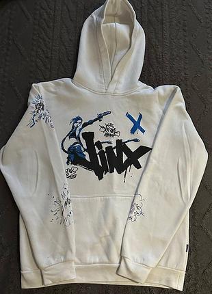 Худі з принтом arcane jinx cropp