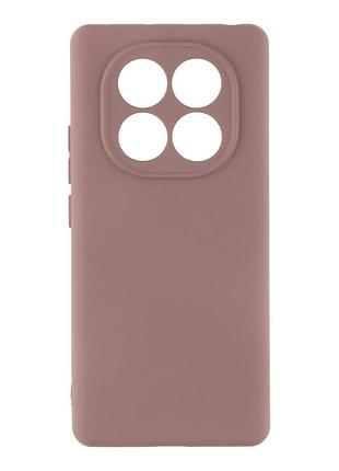 Чехол-накладка liquid silicone (aa) с защитой на камеру для xiaomi redmi note 15 4g / redmi note 15 5g pink sand