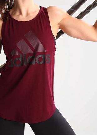 Жіноча спортивна майка adidas original, бордо