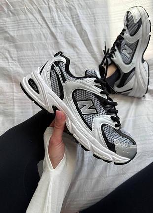 New balance 530 white black premium