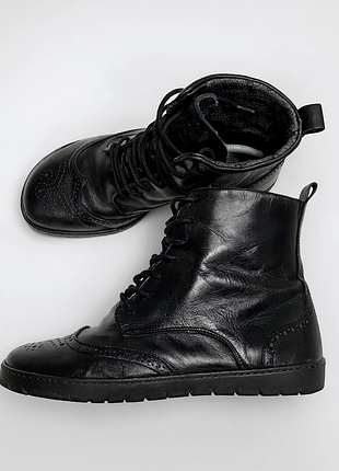 Кожаные босоногие ботинки zaqq quintic brogue waterproof 40 barefoot германия
