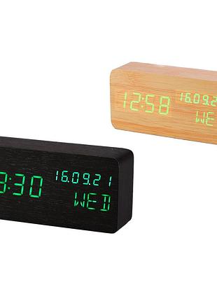 Часы настольные led - 1609 (usb dc+5v,2000мач,t,влажный,буд,date) (grunhelm)