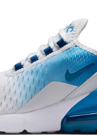 Кросівки жіночі nike air max 270 white/blue gs big kids 943345-125