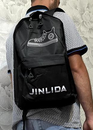Рюкзак чоловічий jinlida чорний, коричневий