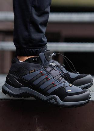 Terrex fast r mid gore-tex black blue