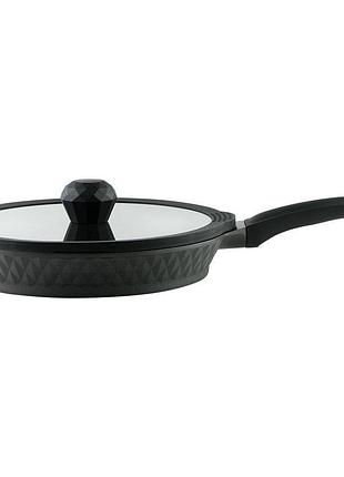 Pr-6006 сковорода 'black ice' pepper (greblon c2) 28x5 см